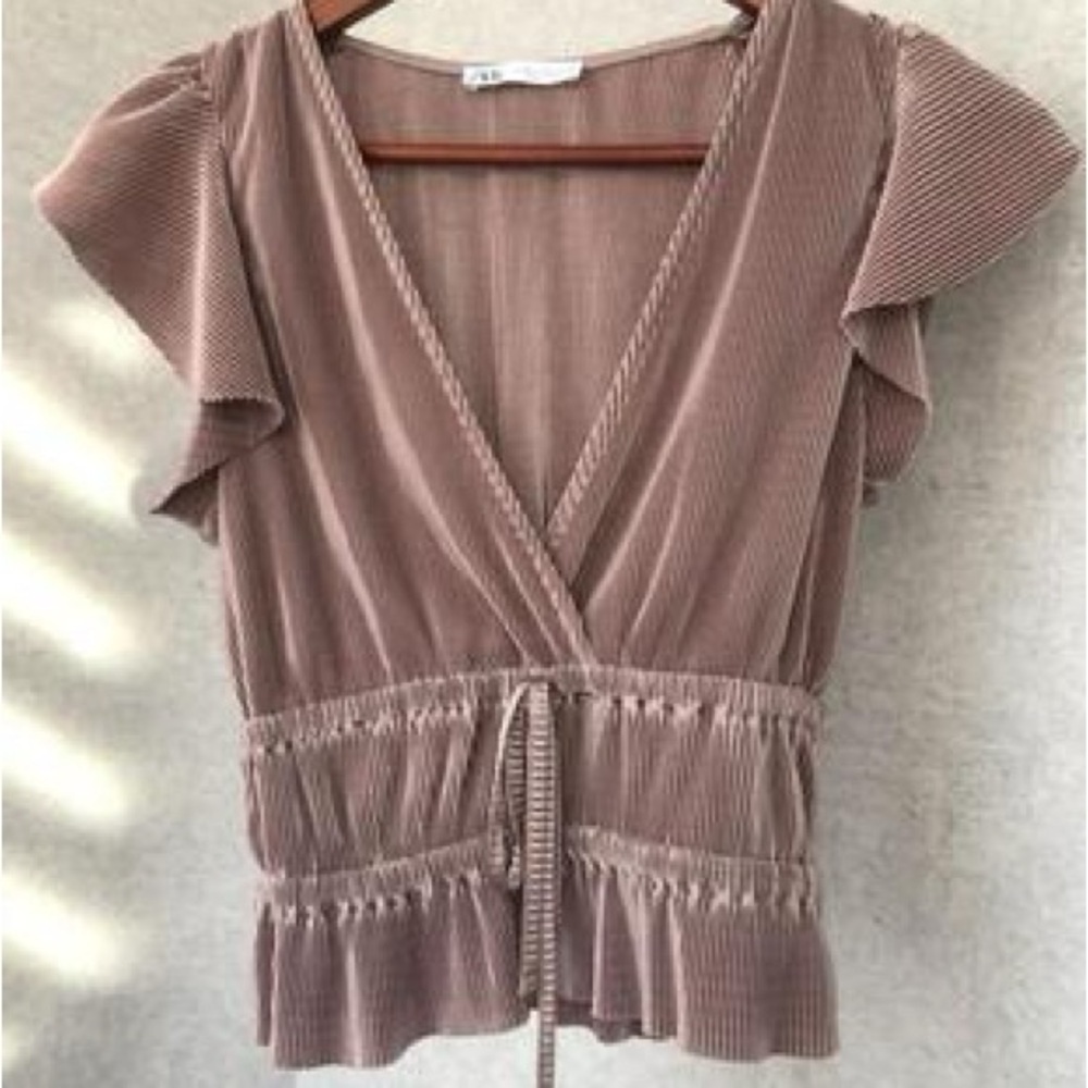 Zara Ruffle Shoulder Tank Top